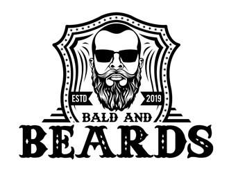Bald & Beards logo design by DreamLogoDesign