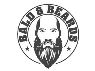 Bald & Beards logo design by DreamLogoDesign