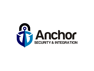 Anchor Security & Integration  logo design by haze