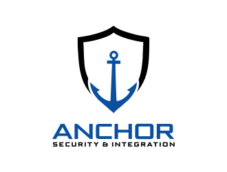 Anchor Security & Integration  logo design by aldesign