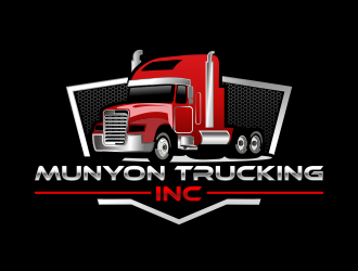 Munyon Trucking Inc. logo design by hidro