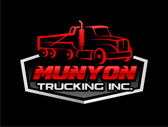Munyon Trucking Inc. logo design by haze