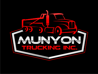 Munyon Trucking Inc. logo design by haze