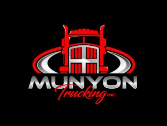 Munyon Trucking Inc. logo design by maze