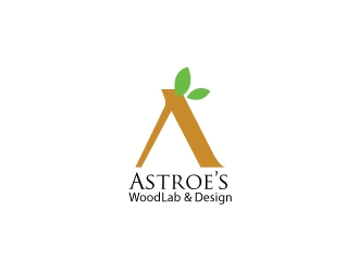 Astroes WoodLab & Design logo design by sanstudio