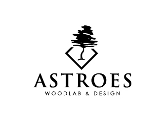 Astroes WoodLab & Design logo design by Marianne