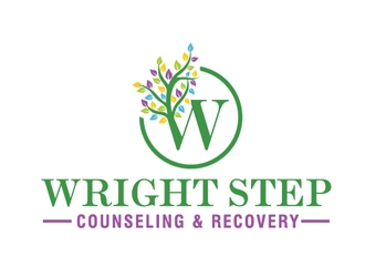 Wright Step Counseling and Recovery logo design by Roma
