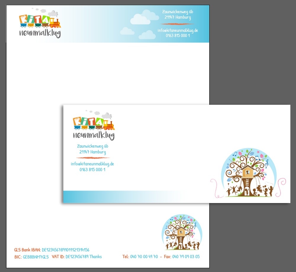 KITA neunmalklug logo design by ksantirg