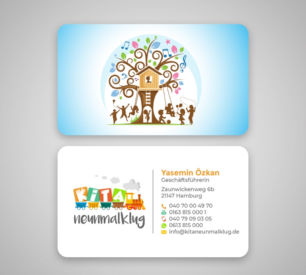 KITA neunmalklug logo design by Boomstudioz