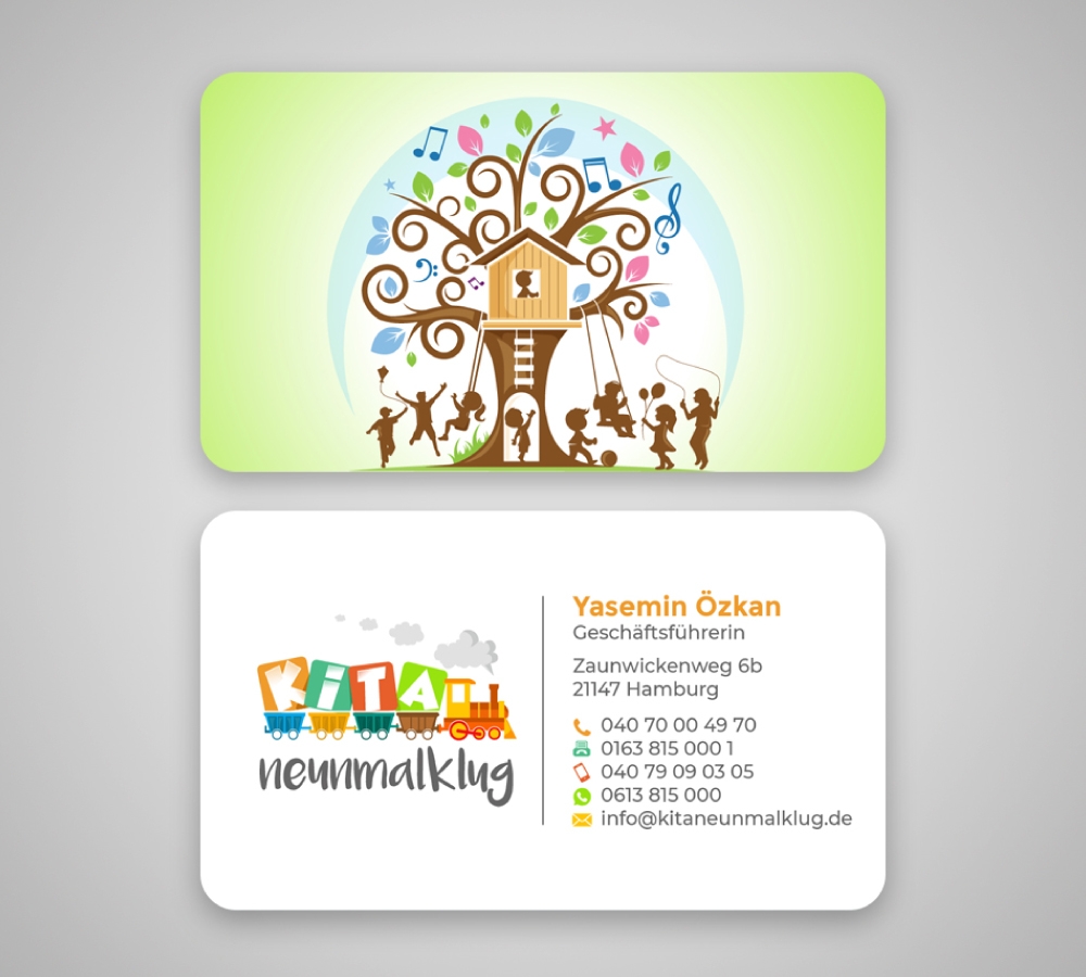 KITA neunmalklug logo design by Boomstudioz