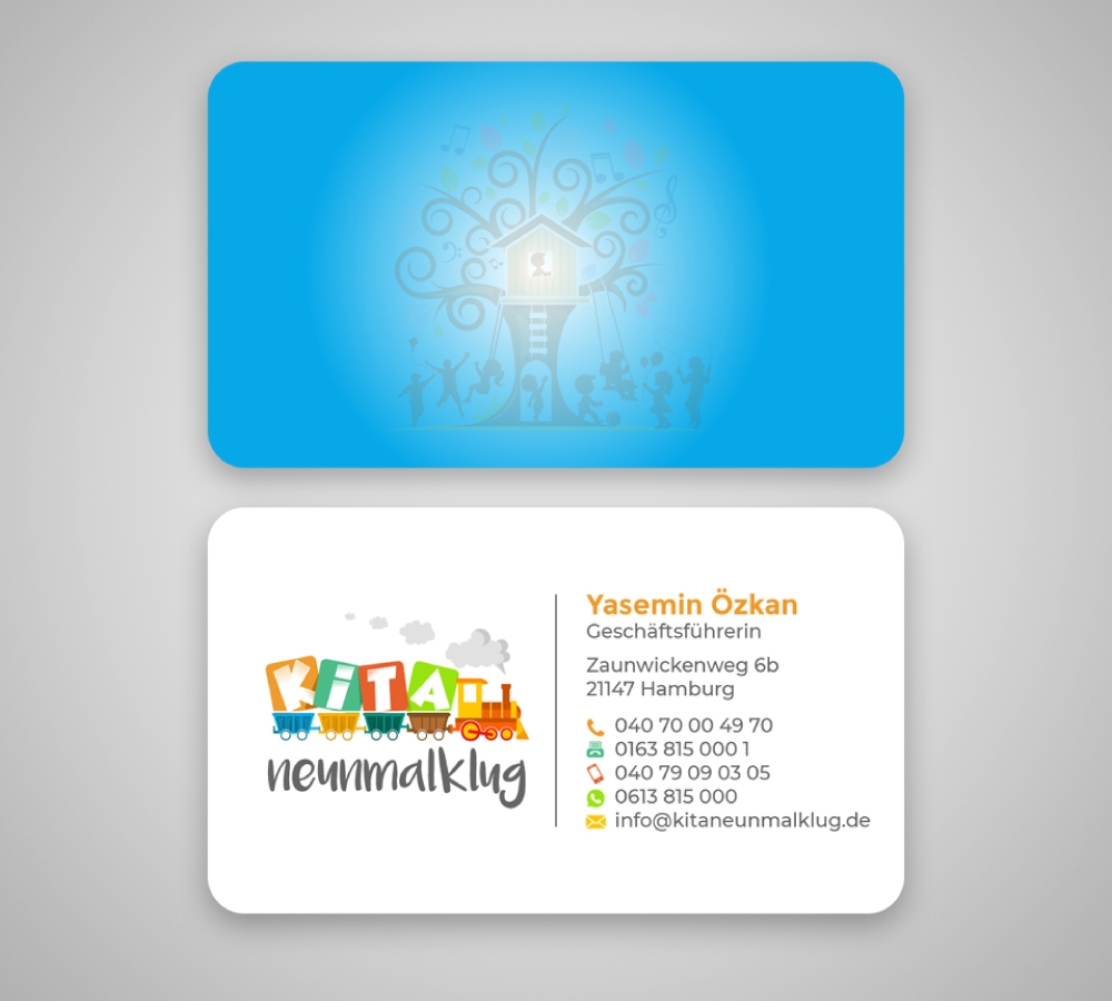 KITA neunmalklug logo design by Boomstudioz