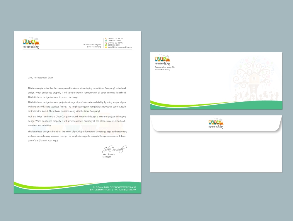 KITA neunmalklug logo design by Boomstudioz