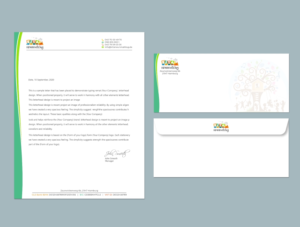 KITA neunmalklug logo design by Boomstudioz