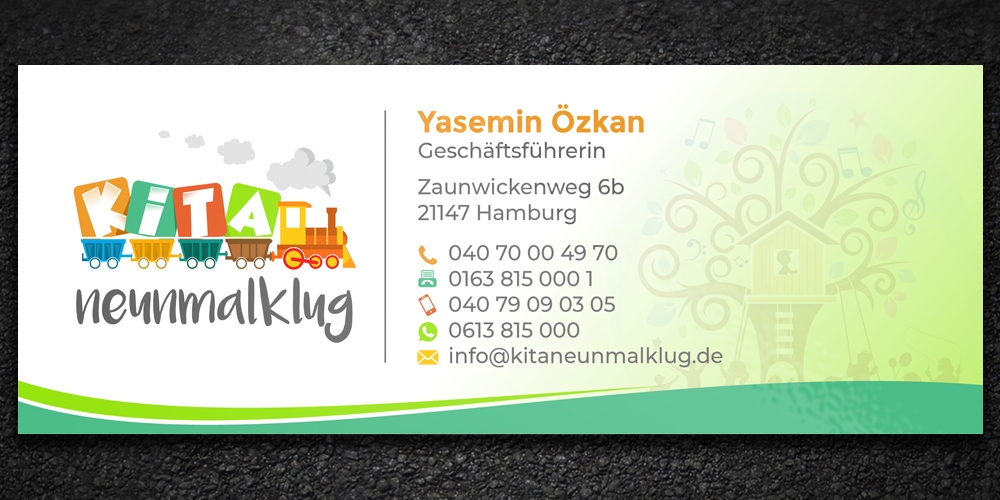 KITA neunmalklug logo design by Boomstudioz