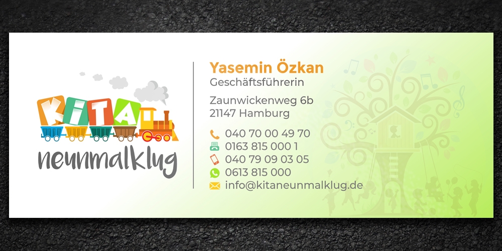 KITA neunmalklug logo design by Boomstudioz