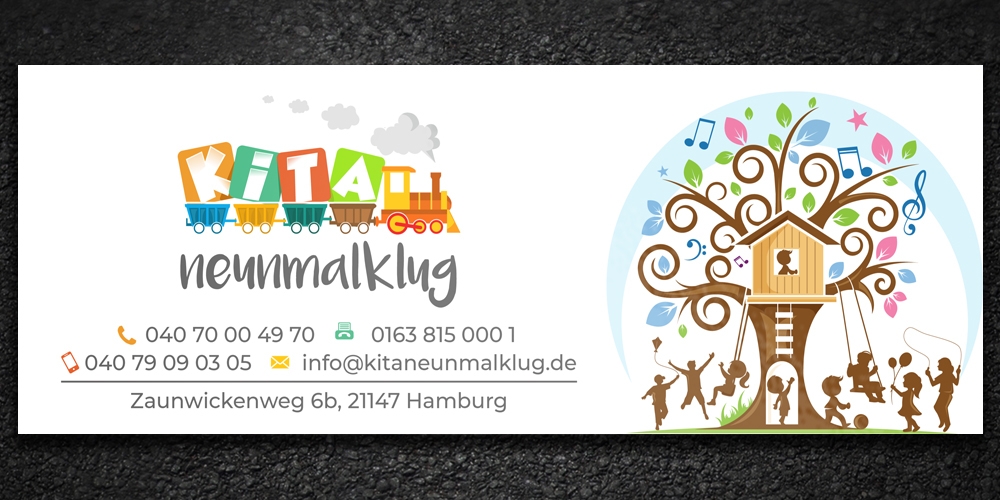 KITA neunmalklug logo design by Boomstudioz