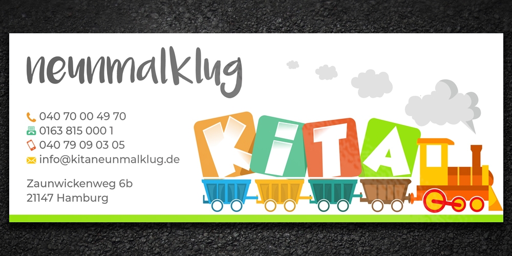 KITA neunmalklug logo design by Boomstudioz