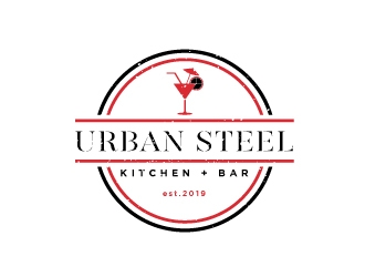 Urban Steel Kitchen   Bar logo design by Erasedink