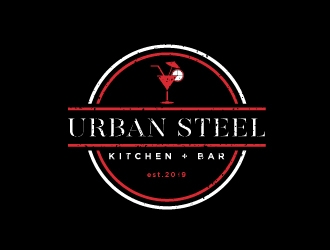Urban Steel Kitchen   Bar logo design by Erasedink