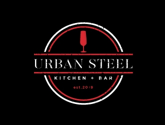 Urban Steel Kitchen   Bar logo design by Erasedink