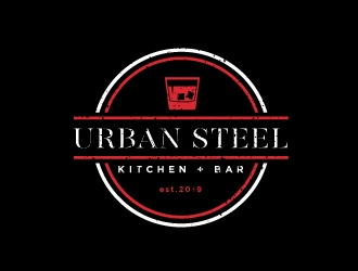 Urban Steel Kitchen   Bar logo design by Erasedink