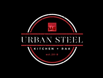Urban Steel Kitchen   Bar logo design by Erasedink