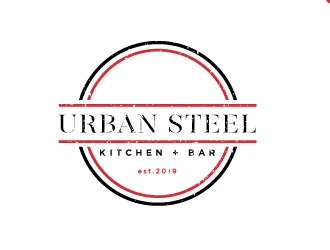 Urban Steel Kitchen   Bar logo design by Erasedink