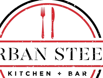 Urban Steel Kitchen   Bar logo design by Erasedink