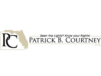 Patrick B. Courtney, P.A. logo design by desynergy