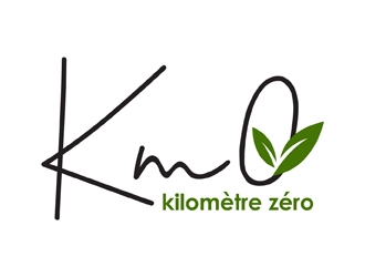 Km 0        Kilomètre zéro logo design by neonlamp