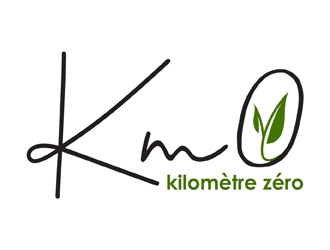 Km 0        Kilomètre zéro logo design by neonlamp