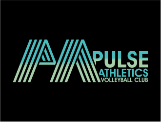 Pulse Athletics Volleyball Club logo design by cintoko