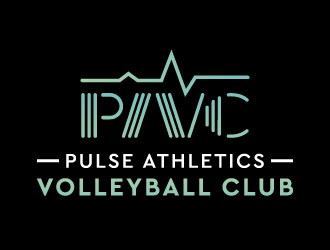 Pulse Athletics Volleyball Club logo design by akilis13