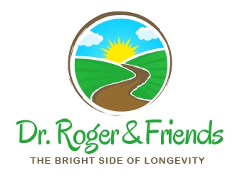 Dr. Roger & Friends: The Bright Side of Longevity  logo design by Vickyjames