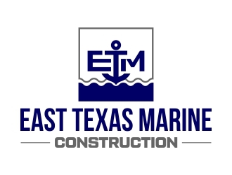 East Texas Marine Construction logo design by Royan