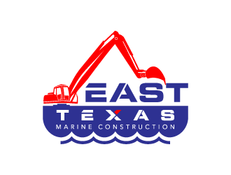 East Texas Marine Construction logo design by hwkomp