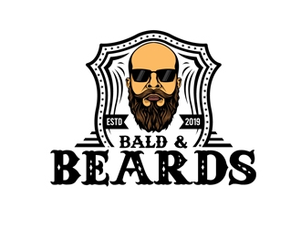 Bald & Beards logo design by DreamLogoDesign