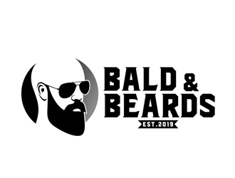 Bald & Beards logo design by DreamLogoDesign