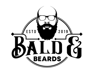 Bald & Beards logo design by DreamLogoDesign