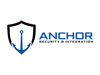 Anchor Security & Integration  logo design by aldesign