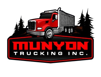 Munyon Trucking Inc. logo design by daywalker
