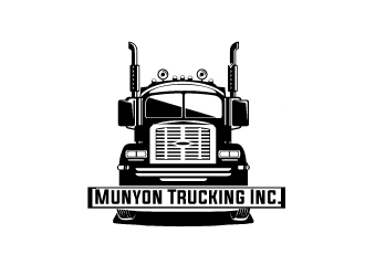 Munyon Trucking Inc. logo design by AamirKhan
