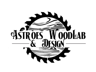 Astroes WoodLab & Design logo design by AamirKhan