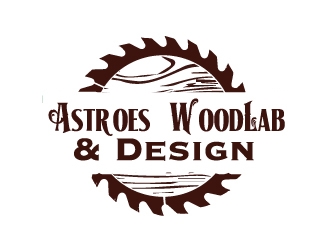 Astroes WoodLab & Design logo design by AamirKhan