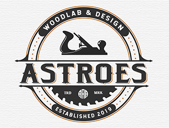 Astroes WoodLab & Design logo design by Optimus