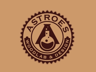 Astroes WoodLab & Design logo design by dasigns