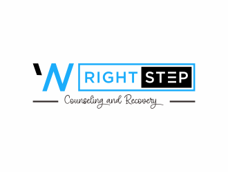 Wright Step Counseling and Recovery logo design by checx