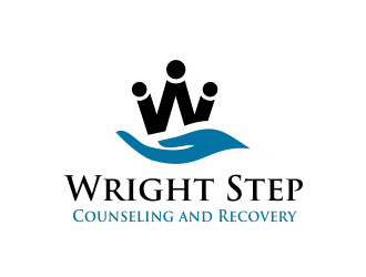 Wright Step Counseling and Recovery logo design by Girly