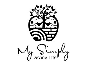 my SIMPLY DEVINE LIFE logo design by N3V4