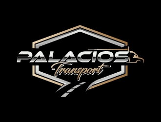 Palacios Transport  logo design by dibyo